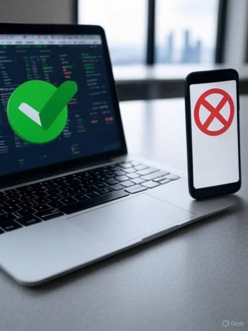 Trade Smart with Laptop, not Mobile